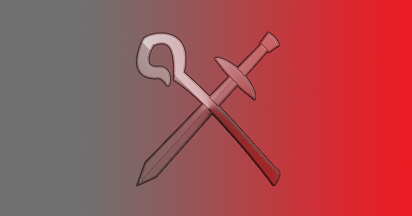Istarum's symbol of crook and sword